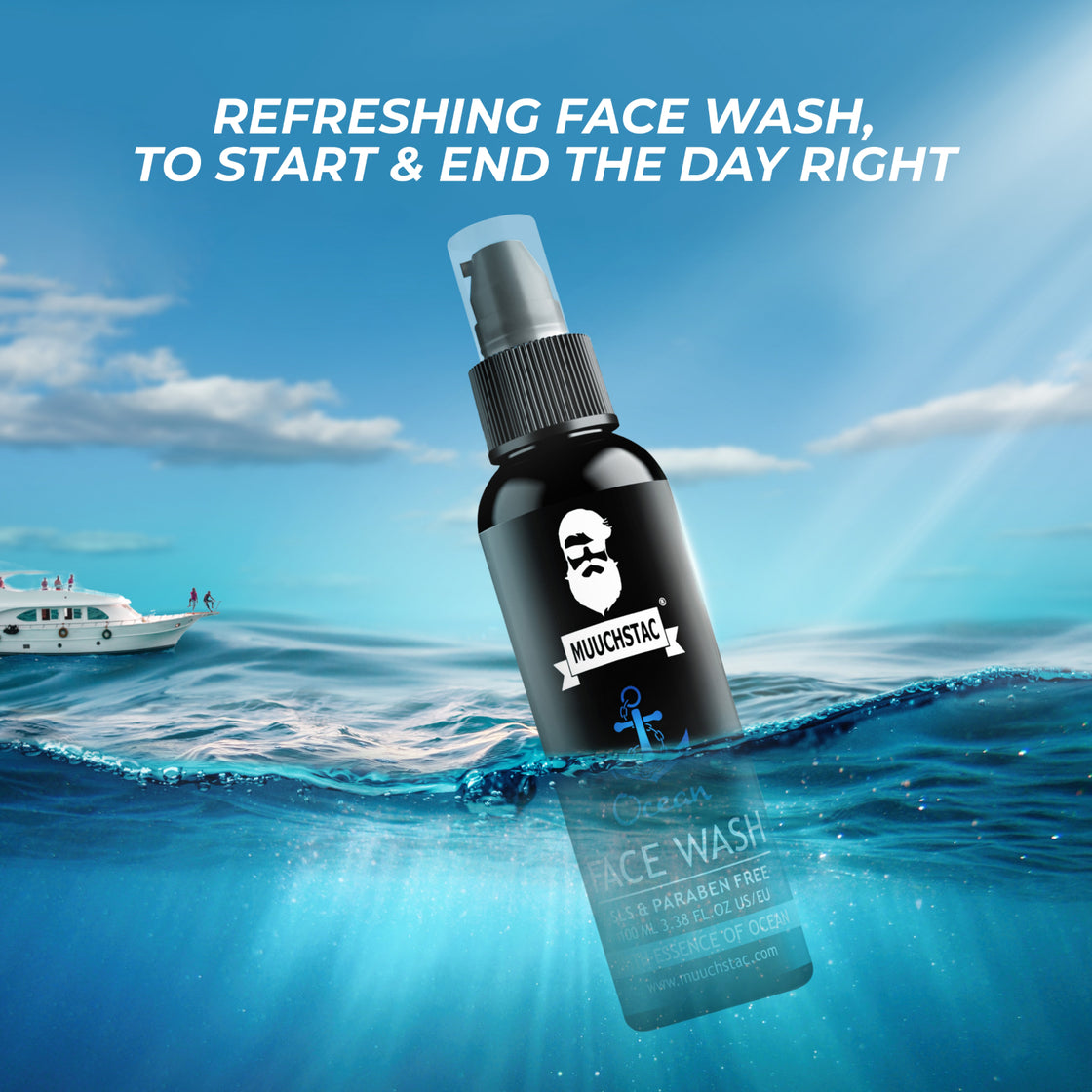 Muuchstac Ocean Face Wash For Men All Skin Types