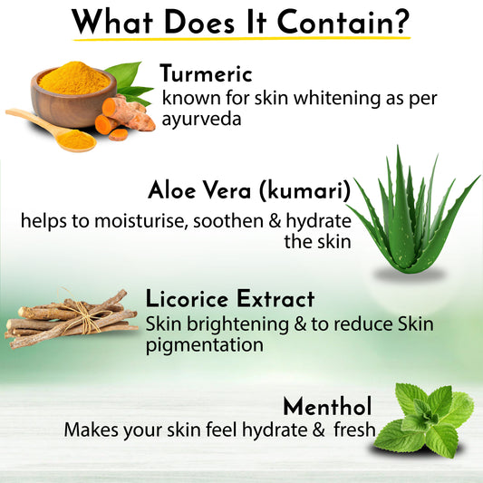 Muuchstac Skin Lightening Haldi (Turmeric) Foam Face Wash and Face Serum Combo