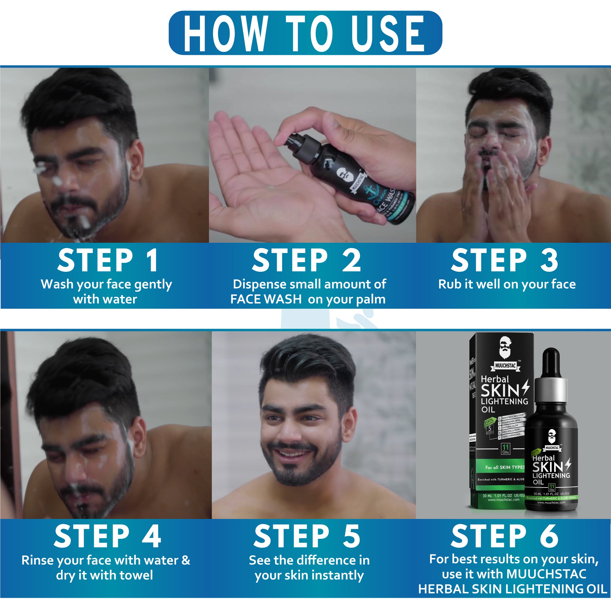 Muuchstac Ocean Face Wash For Men All Skin Types