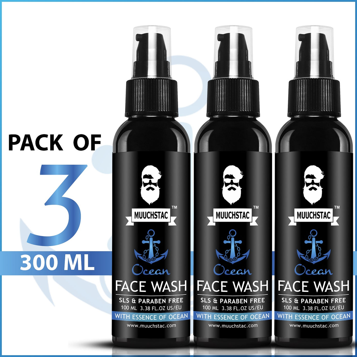 Muuchstac Ocean Face Wash (Pack of 3)